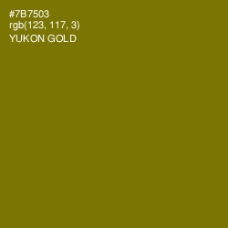 #7B7503 - Yukon Gold Color Image