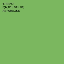 #7BB75E - Asparagus Color Image