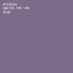 #7C6C8A - Rum Color Image