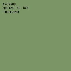 #7C9566 - Highland Color Image