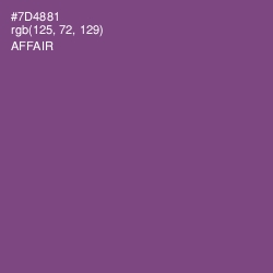 #7D4881 - Affair Color Image