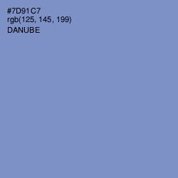 #7D91C7 - Danube Color Image