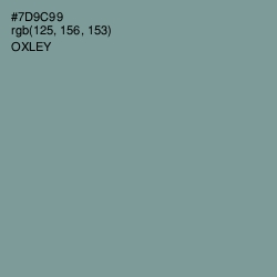 #7D9C99 - Oxley Color Image