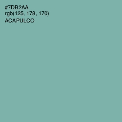 #7DB2AA - Acapulco Color Image