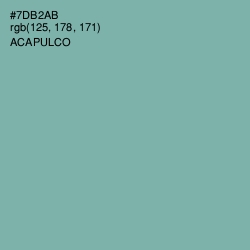 #7DB2AB - Acapulco Color Image