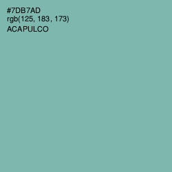#7DB7AD - Acapulco Color Image