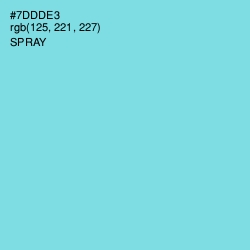 #7DDDE3 - Spray Color Image