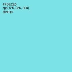 #7DE2E5 - Spray Color Image