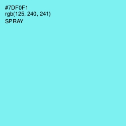 #7DF0F1 - Spray Color Image