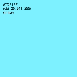 #7DF1FF - Spray Color Image