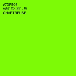 #7DFB06 - Chartreuse Color Image