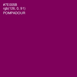 #7E005B - Pompadour Color Image