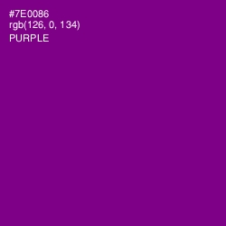 #7E0086 - Purple Color Image