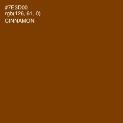 #7E3D00 - Cinnamon Color Image