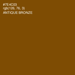 #7E4C03 - Antique Bronze Color Image