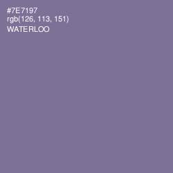 #7E7197 - Waterloo  Color Image