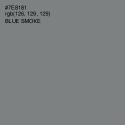 #7E8181 - Blue Smoke Color Image