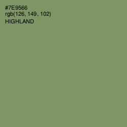#7E9566 - Highland Color Image