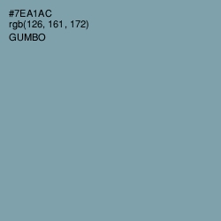 #7EA1AC - Gumbo Color Image