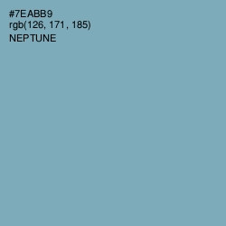 #7EABB9 - Neptune Color Image