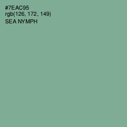 #7EAC95 - Sea Nymph Color Image