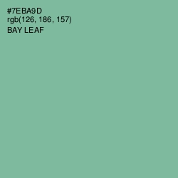 #7EBA9D - Bay Leaf Color Image