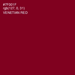 #7F001F - Venetian Red Color Image