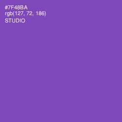#7F48BA - Studio Color Image