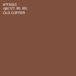 #7F503C - Old Copper Color Image