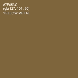 #7F653C - Yellow Metal Color Image