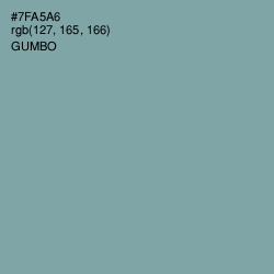 #7FA5A6 - Gumbo Color Image