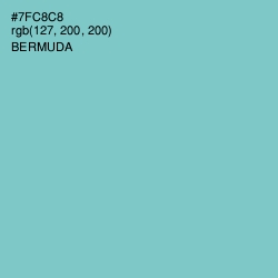#7FC8C8 - Bermuda Color Image