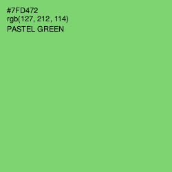 #7FD472 - Pastel Green Color Image