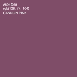 #804D68 - Cannon Pink Color Image