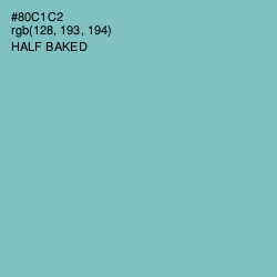 #80C1C2 - Half Baked Color Image