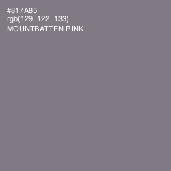 #817A85 - Mountbatten Pink Color Image
