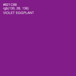 #821C88 - Violet Eggplant Color Image