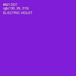 #821DD7 - Electric Violet Color Image