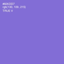 #826DD7 - True V Color Image