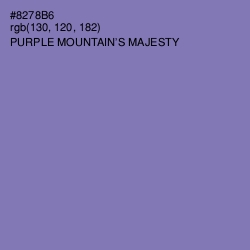 #8278B6 - Purple Mountain's Majesty Color Image