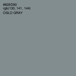 #828D90 - Oslo Gray Color Image