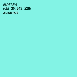 #82F3E4 - Anakiwa Color Image