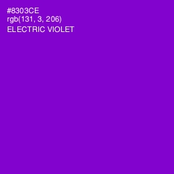 #8303CE - Electric Violet Color Image