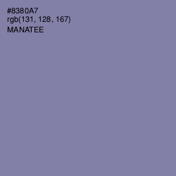 #8380A7 - Manatee Color Image