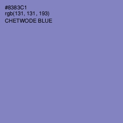 #8383C1 - Chetwode Blue Color Image