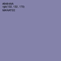 #8484AA - Manatee Color Image