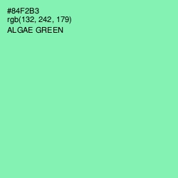#84F2B3 - Algae Green Color Image