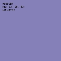#8580B7 - Manatee Color Image