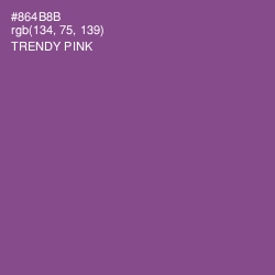 #864B8B - Trendy Pink Color Image