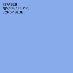 #87ABEB - Jordy Blue Color Image